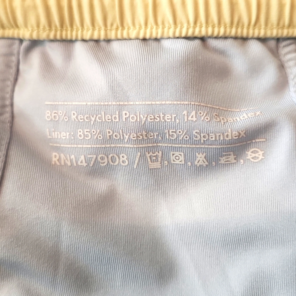 Outdoor Voices - Men's- Light Yellow and Gray Athletic Shorts - Size M - Picture 5 of 7